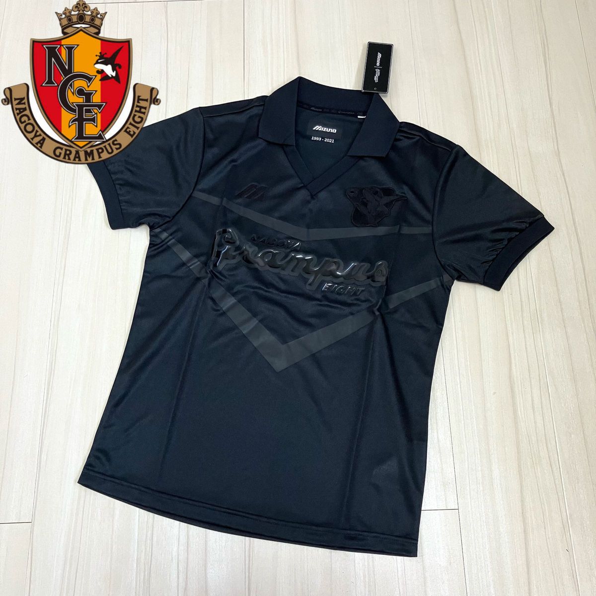 新品 MIZUNO ミズノ 名古屋グランパス 1993 復刻ユニフォーム ブラック