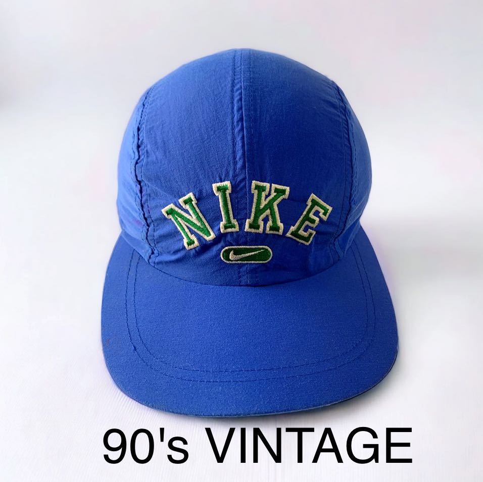 希少 白タグ 90's VINTAGE NIKE CAP 4パネル ナイキ アメリカ購入 輸入