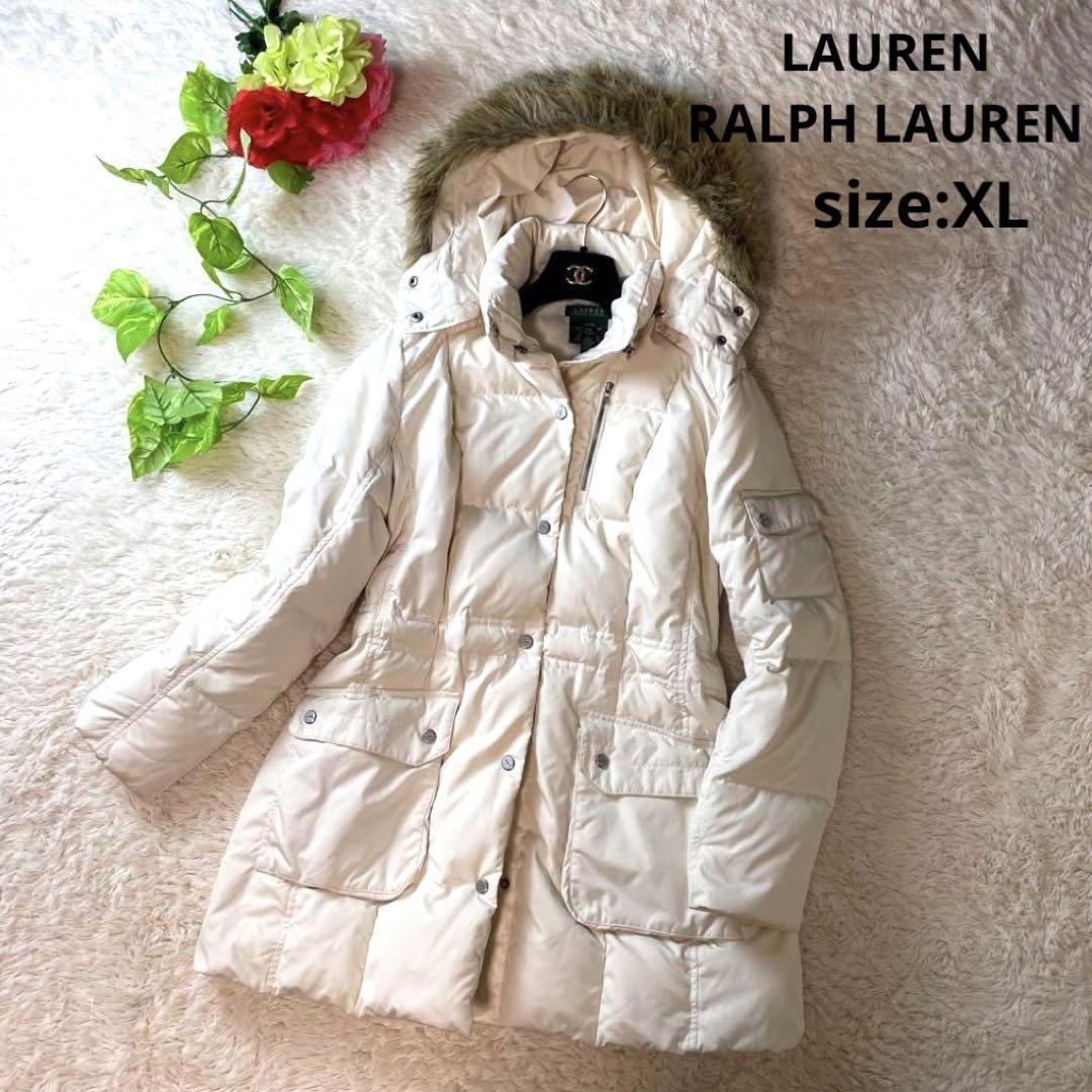 大きいサイズLAUREN RALPH LAUREN ラルフローレン ダウンコート ロング