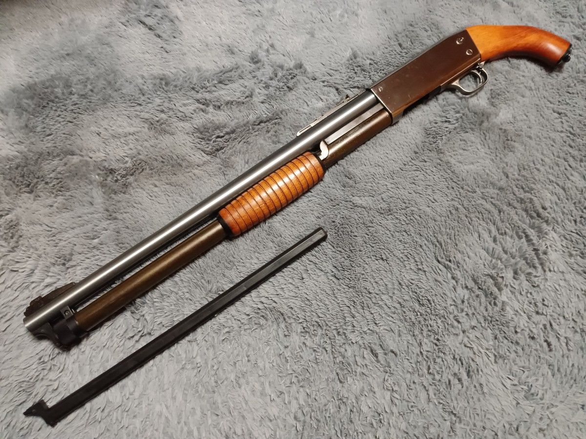 KTW イサカ M37 ライアット ソードオフ フルメタル 木製グリップ