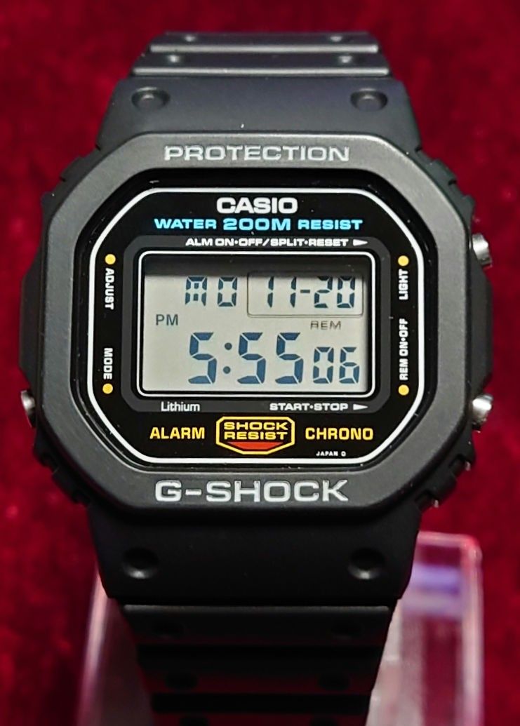 カシオ CASIO G-SHOCK DW-5600C-1V スクリューバック 901モジュール