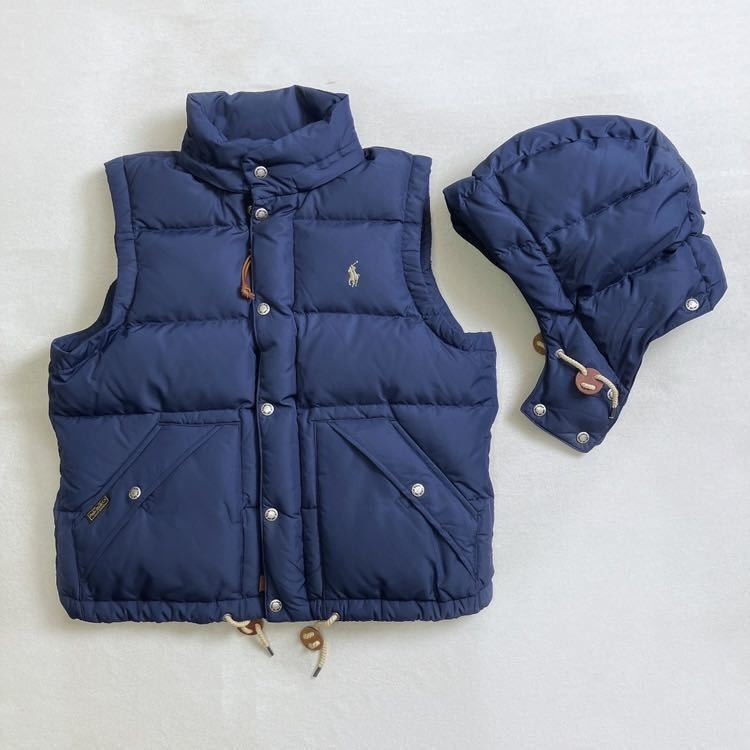 超美品］POLO RALPH LAUREN ポロラルフローレン ネイビー ダウンベスト