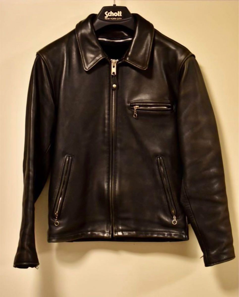 希少美品 Schott 642ショット革ジャン ライダースジャケット 36