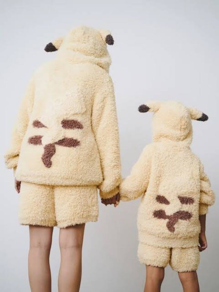 ジェラートピケ ポケモン ピカチュウ パーカー ハーフパンツ パジャマ