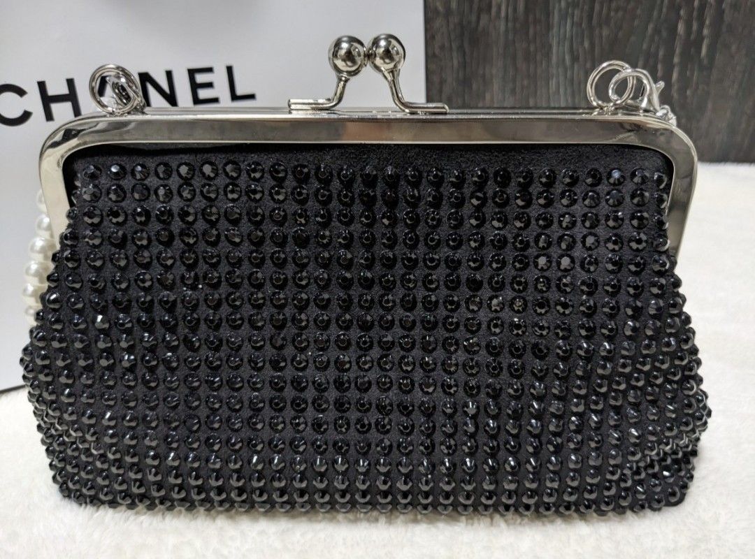 CHANEL シャネル ノベルティ パールチェーンショルダー2Wayバッグ