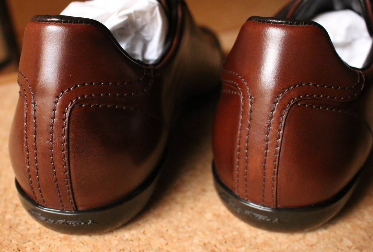 未使用・新品 イタリア Santoni サントーニ レザースニーカー レース