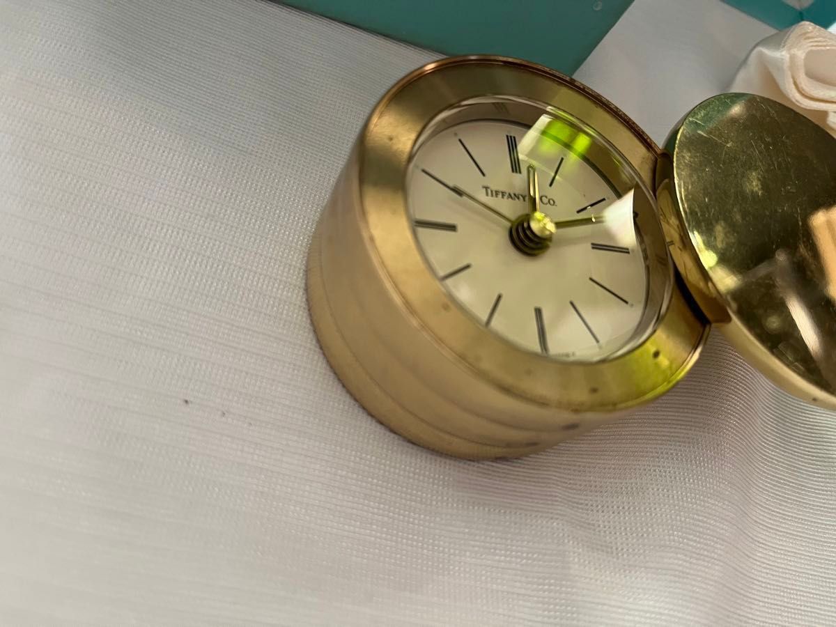 Tiffany&co ティファニー 置き時計 ゴールド 目覚まし時計 ビンテージ