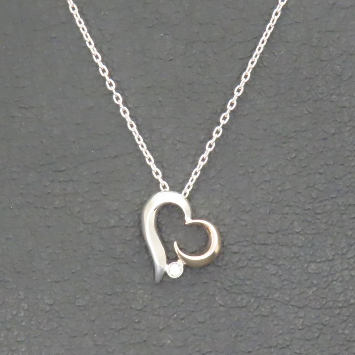 新品同様 美品 STAR JEWELRY スタージュエリー ハート ネックレス