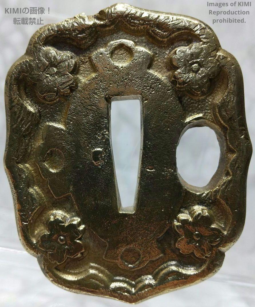 骨董品 古美術 金銀象嵌 赤銅魚々子地小柄 趣深き逸品です 刀装具 鍛冶