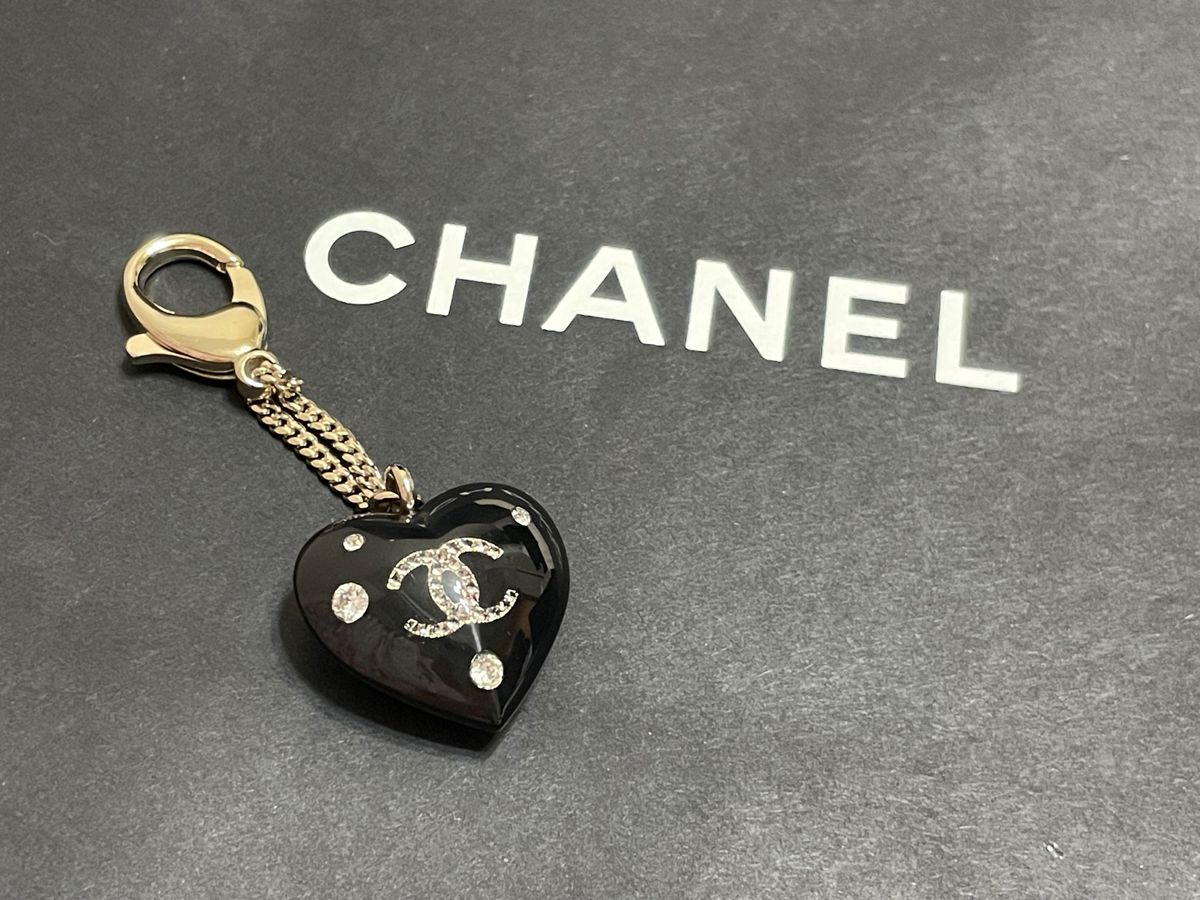CHANEL シャネル ハート キーホルダー ブラック 黒 ココマーク 新品 未