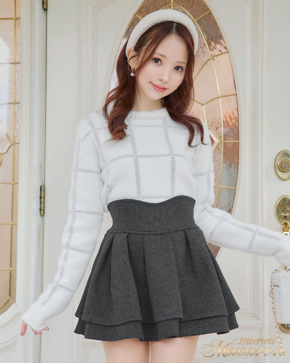 新品未使用 ミシェルマカロン 美脚ウールスカートXS｜Yahoo!フリマ（旧