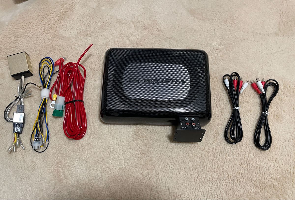 カロッツェリア サブウーファー TS-WX120A 本体+ハイローコンバータ+