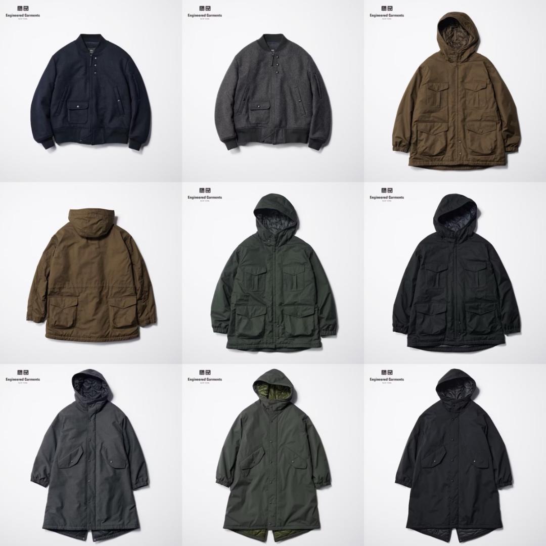 日本未発売 UNIQLO Engineered Garments PUFFTECH HOODED COAT