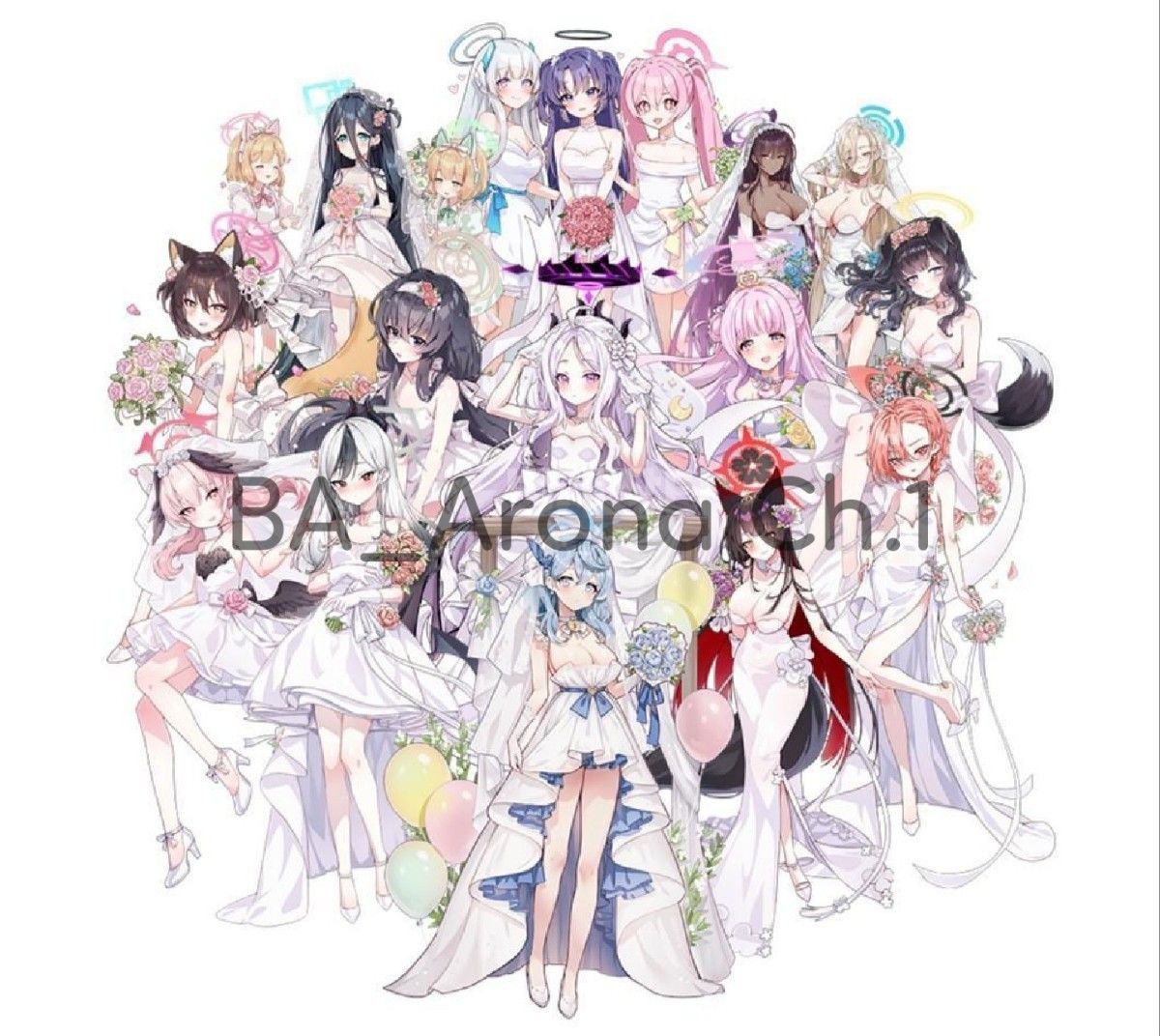 韓国コミケ】ブルーアーカイブ ミカ&ナギサ&セイア アクリルスタンド