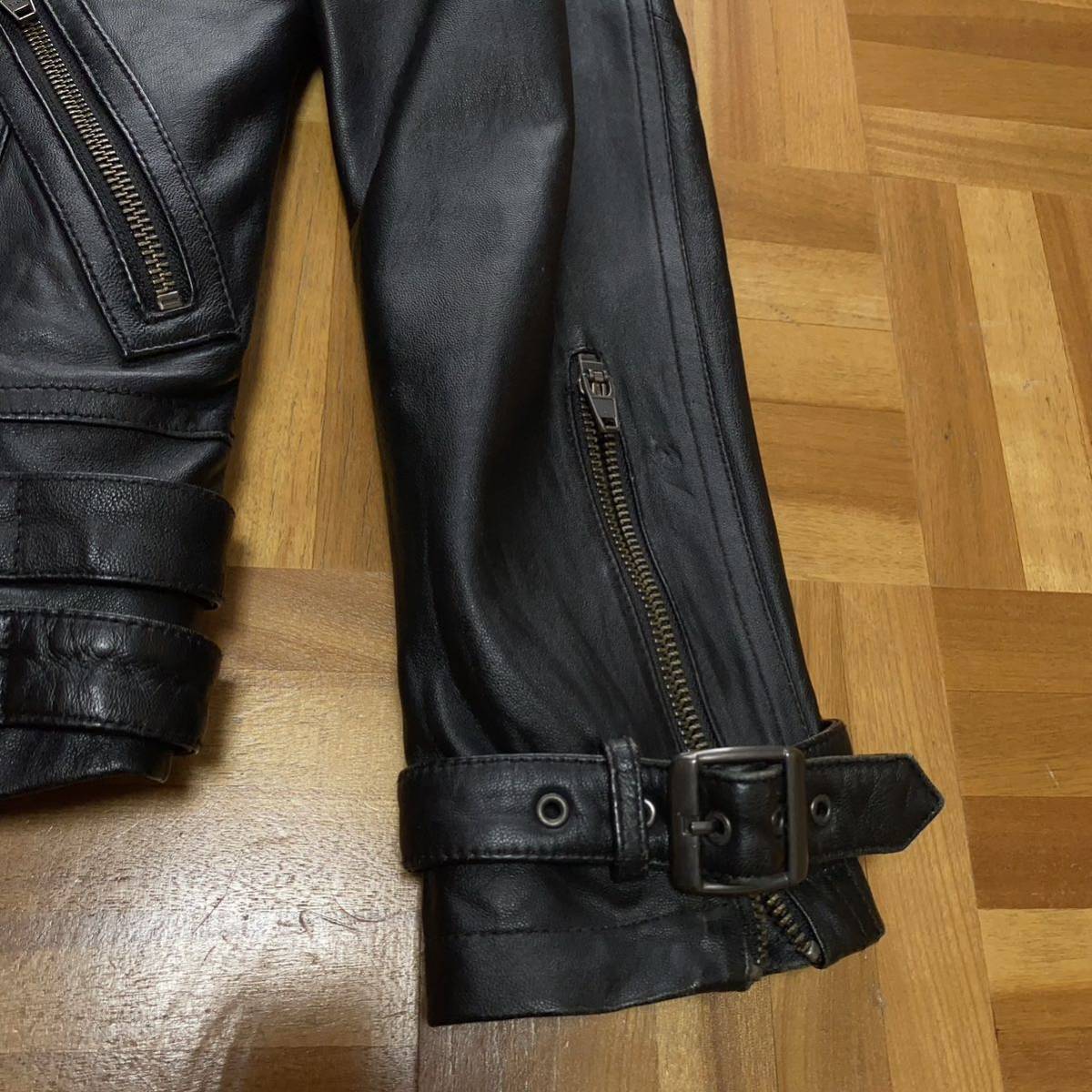 JACKROSE/00's archive Y2K 羊革 riders jacketリアルレザー ファー