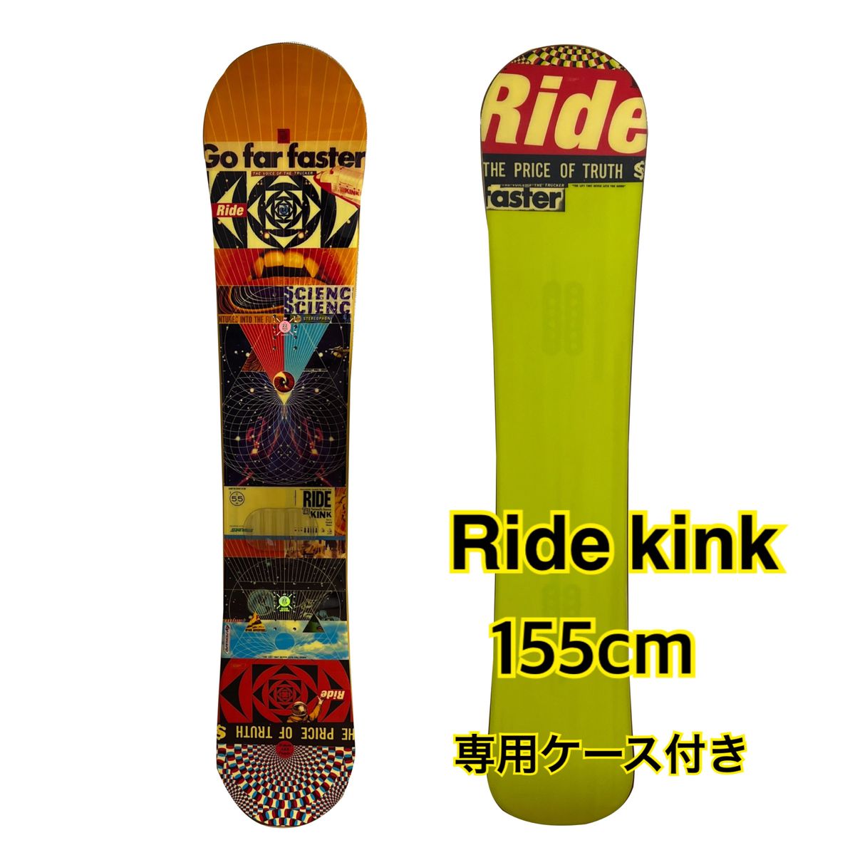 速達美品スノボー スノーボード Ride kink 13-14モデル スノーボード板