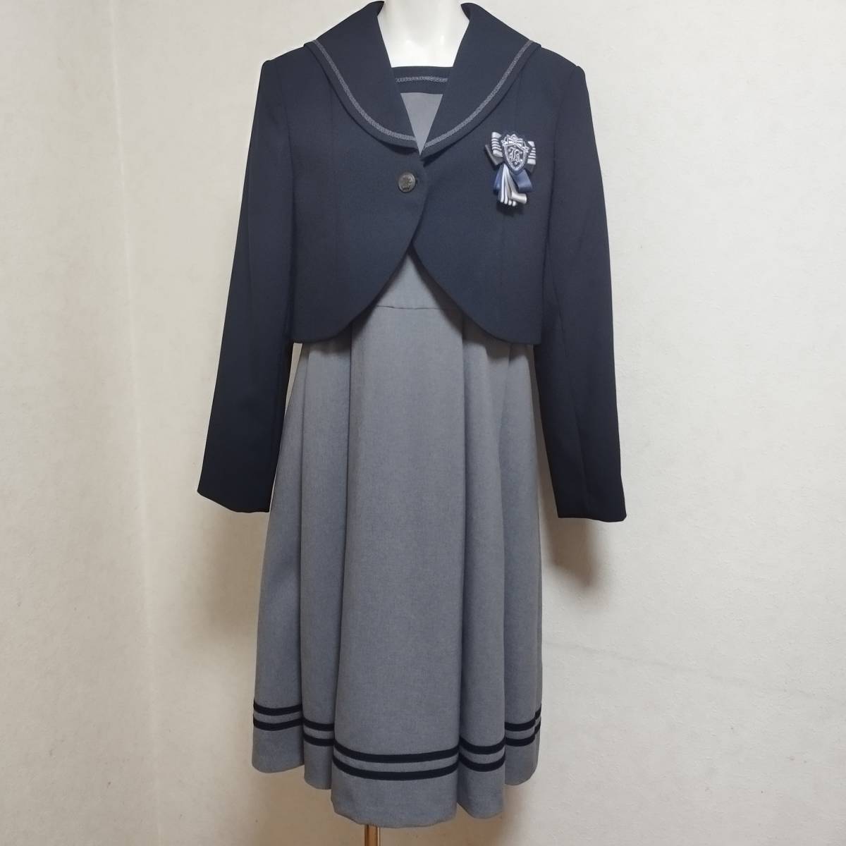 極美品 165B大きいサイズ CHOPIN ショパン ワンピース セーラーカラー