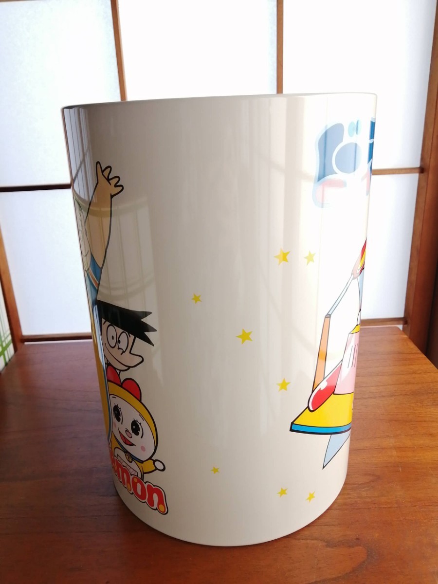 未使用 昭和レトロ ドラえもん ゴミ箱 ブリキ缶 80s 日本製