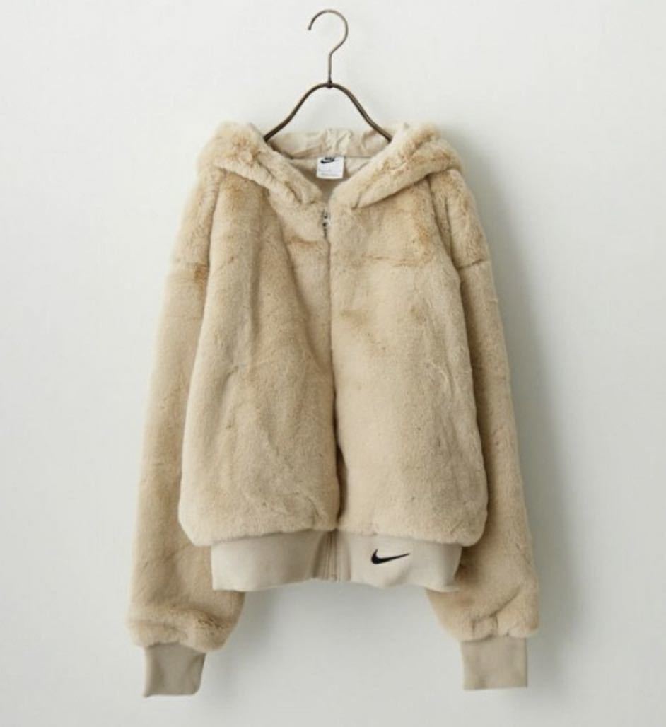 L 新品 NIKE WMNS NSW ESSENTIAL FX FUR GX JACKET ナイキ ウィメンズ