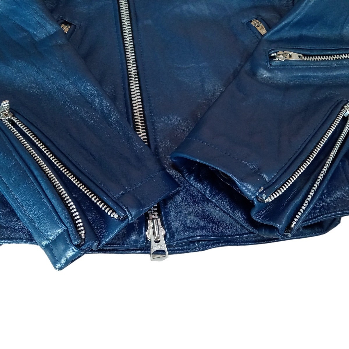 即決 良品 JACKROSE ジャックローズ ラムレザー ダブル ライダース