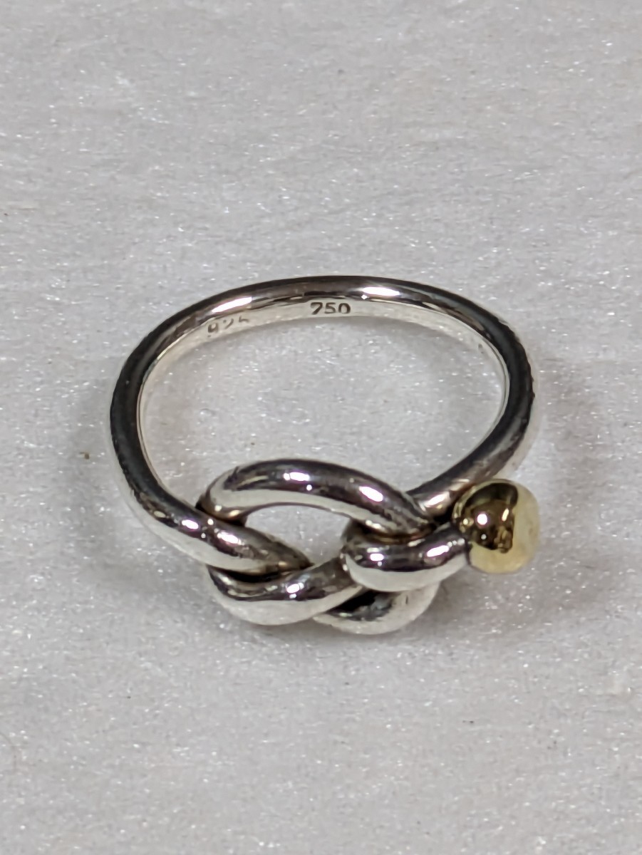 TIFFANY&Co 】ティファニー フック&アイ ラブノット リング シルバー