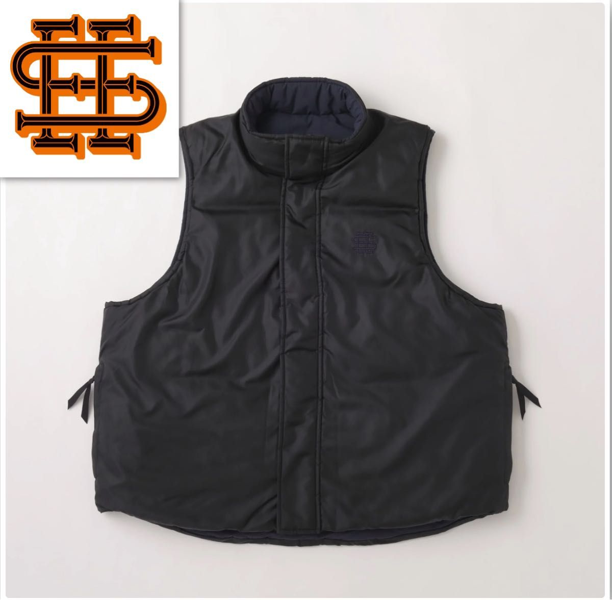 SEE SEE REVERSIBLE PUFF VEST Mサイズ ダウンベスト seesee ブラック