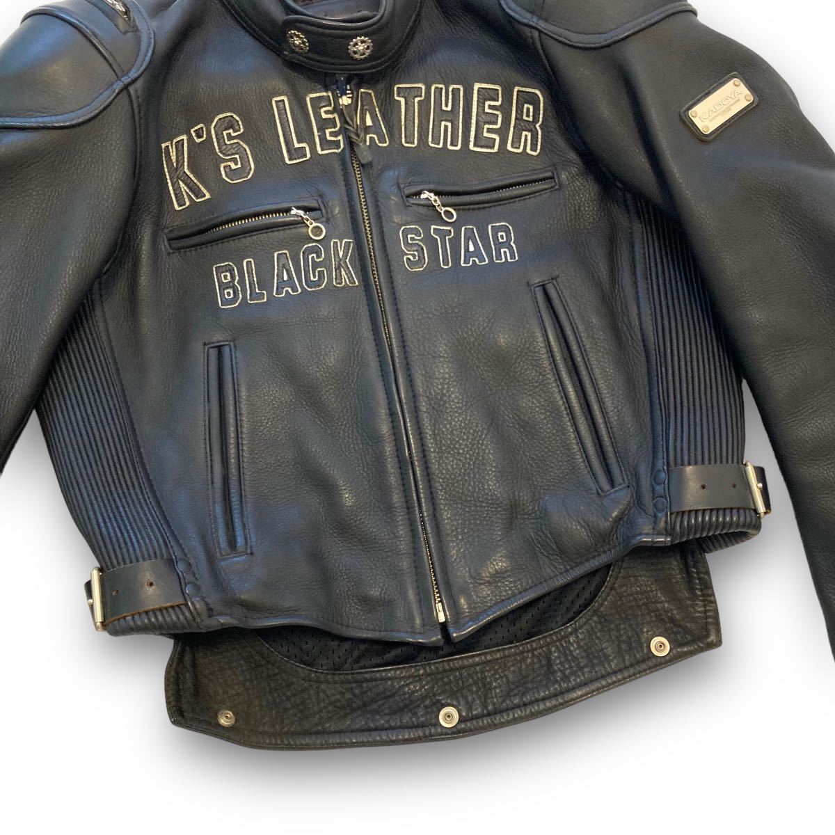KADOYA】カドヤ K's LEATHER BLACKSTAR ブラックスター レザーシングル
