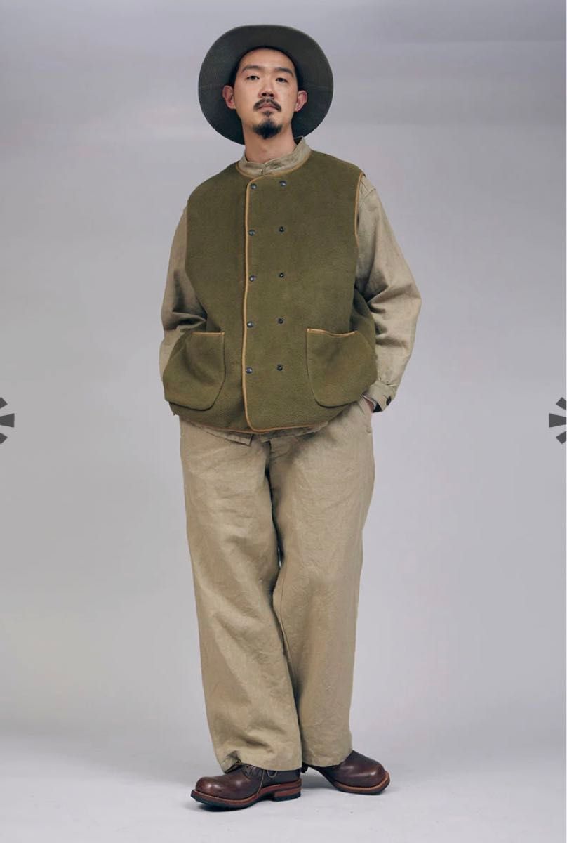 LINER VEST REVERSIBLE - COTTON BLANKET Nigel Cabourn 48｜Yahoo