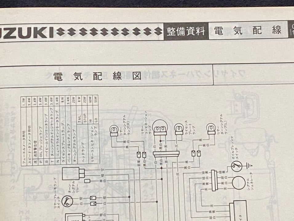 送料込み スズキ GSX400E サービスガイド GK51C 指定番号 4499 GS40X
