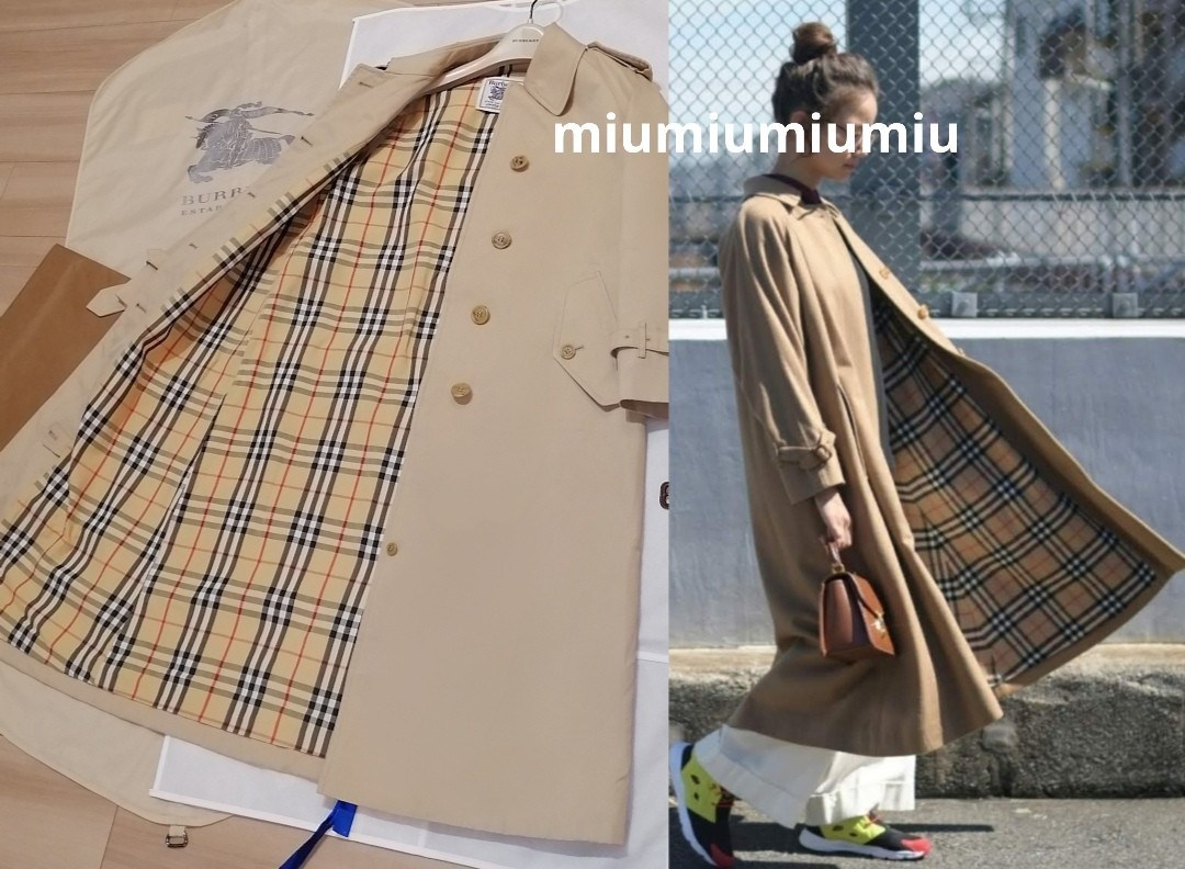 本物上質 Burberrys バーバリー BURBERRY ノバチェック トレンチコート