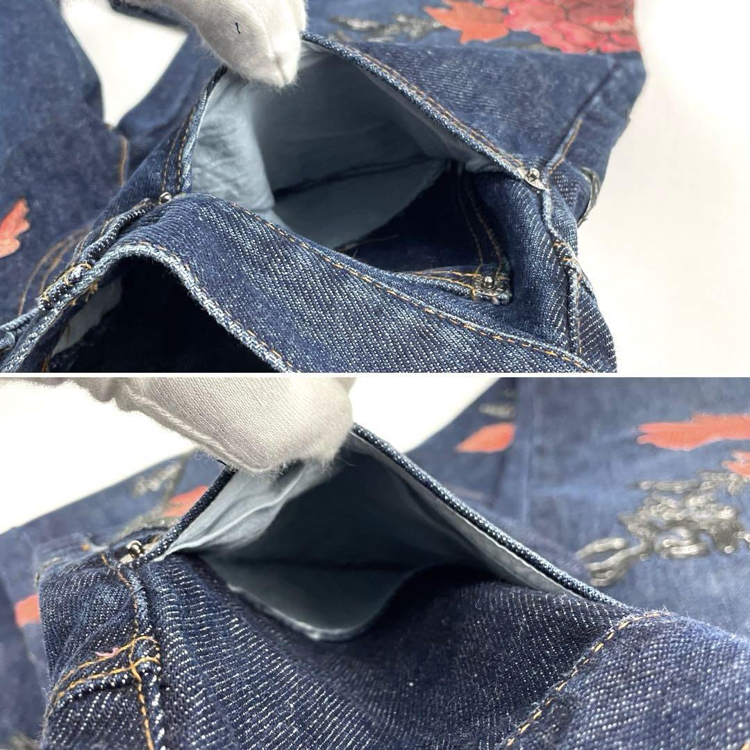極美品 GUCCI グッチ デニムパンツ 花柄刺繍 トムフォード期 フラワー