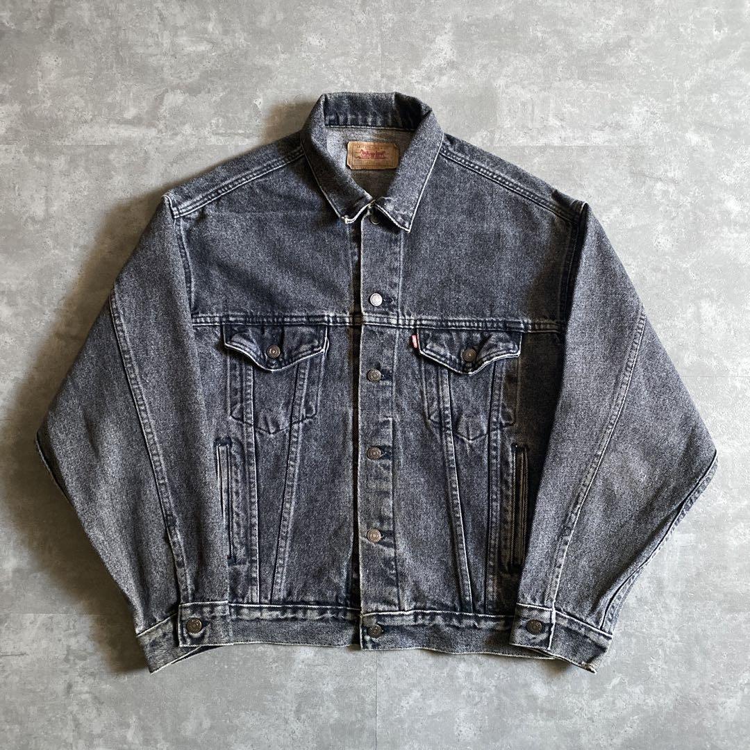 80s ビンテージ USA製 Levis リーバイス 70507-4858 先染め ブラック