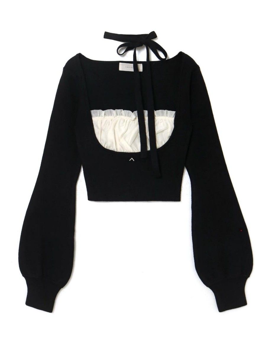 andmary Mew frill tops ブラック｜Yahoo!フリマ（旧PayPayフリマ）