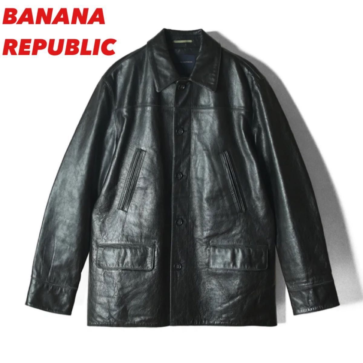BananaRepublic レザー カーコート Leather Jacket ジャケット バナナ
