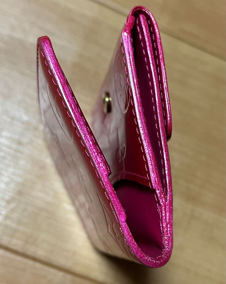 ルイヴィトン ヴェルニ ピンク コインケース カード入れ 財布 名刺入れ