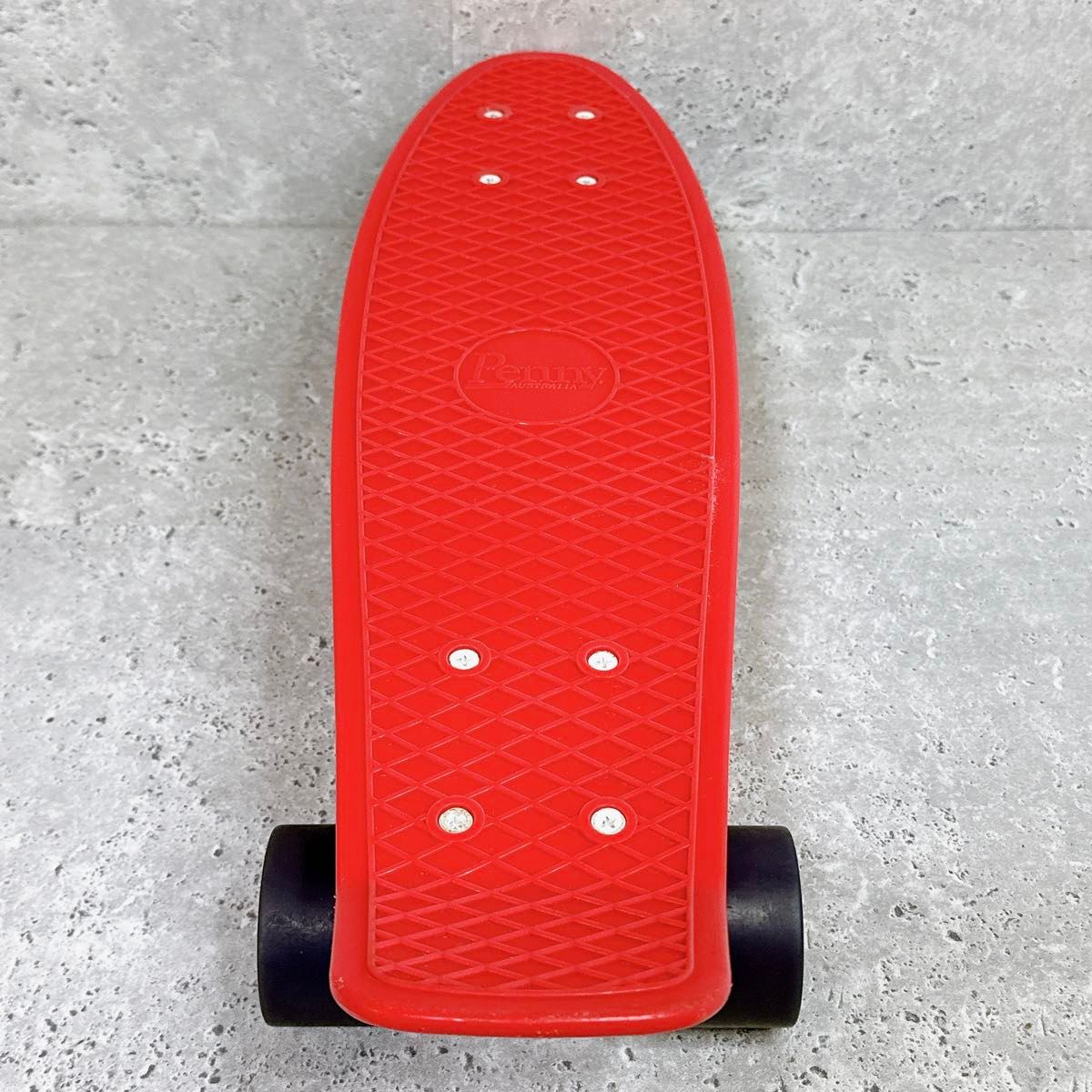 美品 ペニー スケートボード penny 赤 22インチ 56cm スケボーレッド
