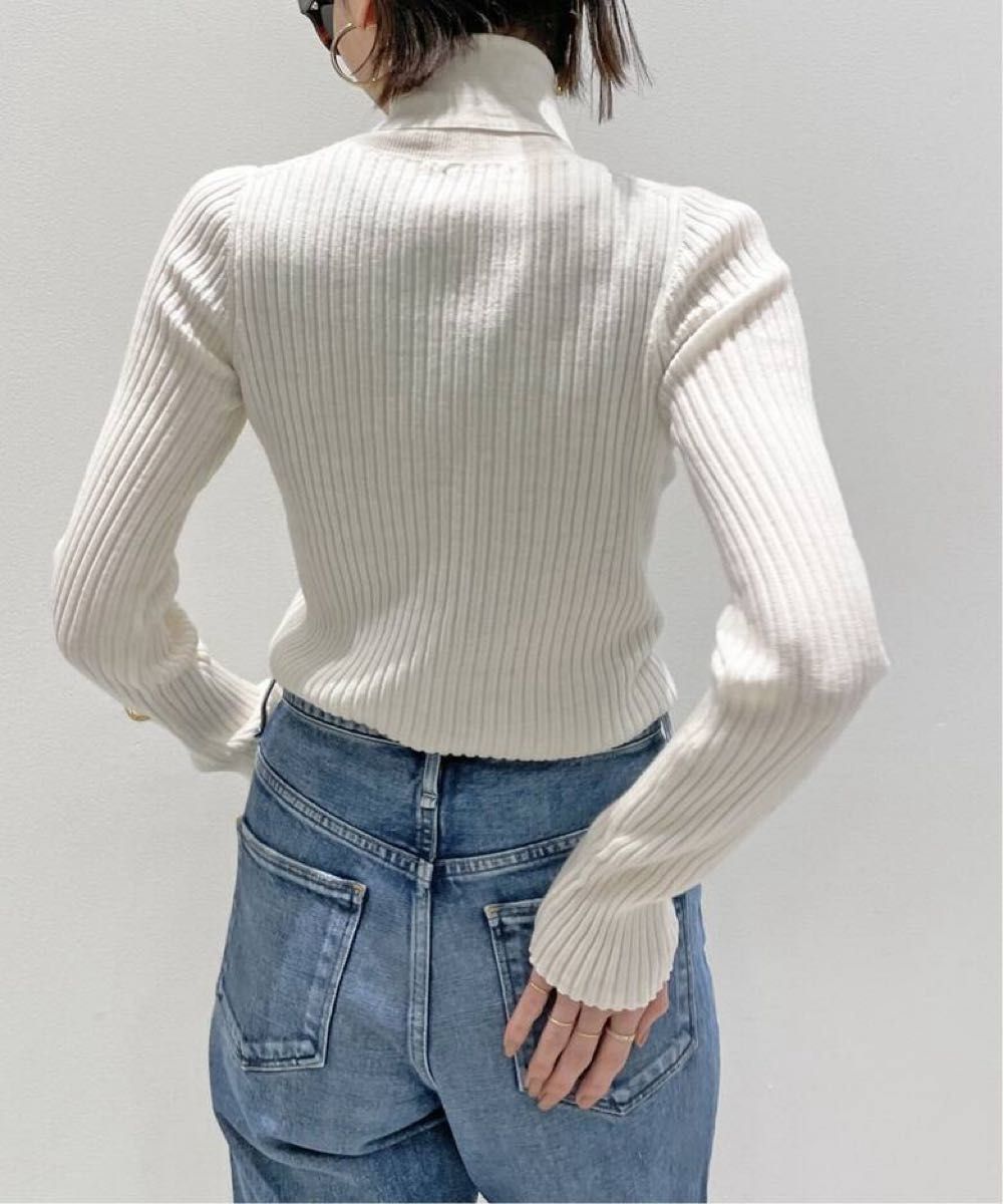 アパルトモン【22AW】未使用 WIDE Rib Knit リブタートルニット
