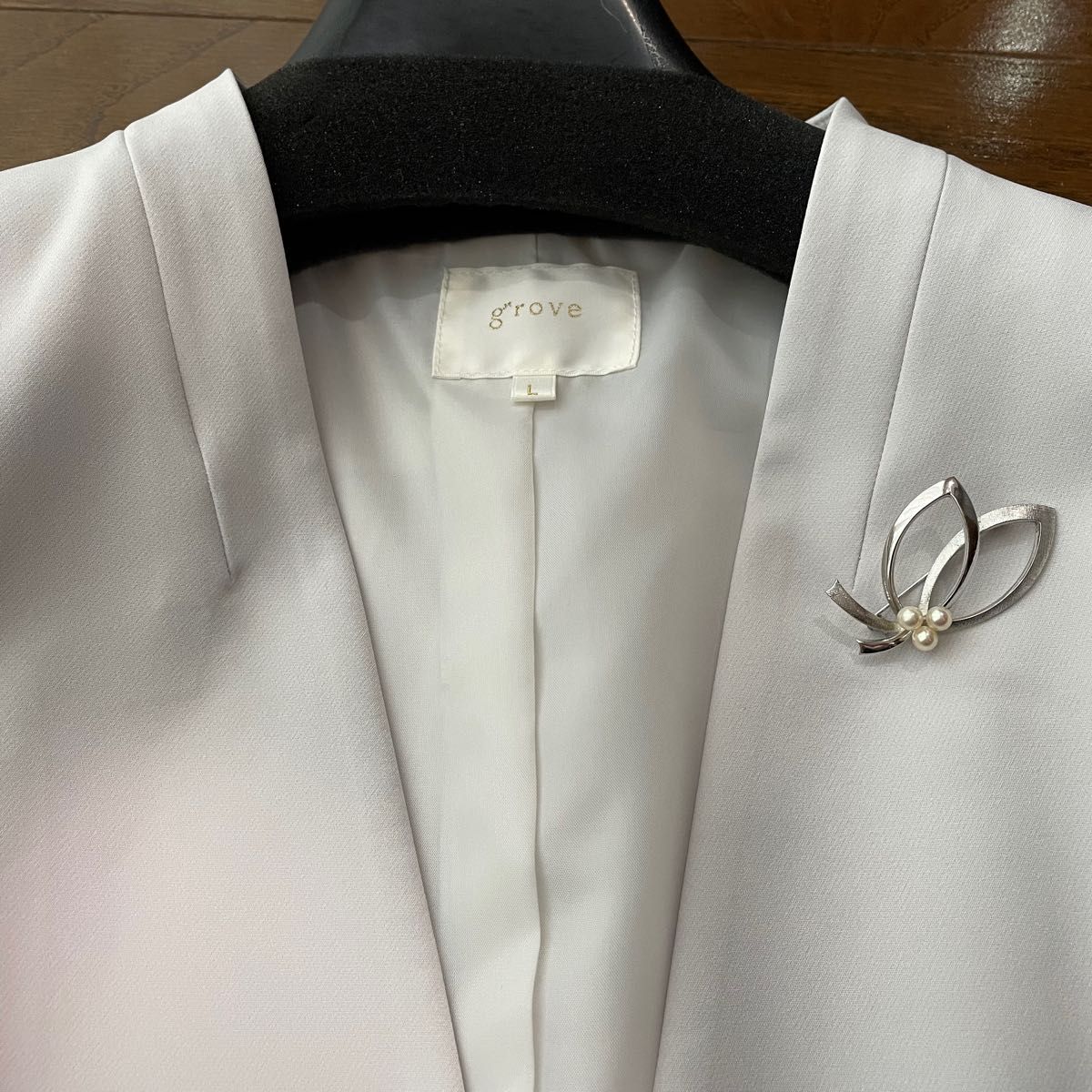 ミキモト ブローチ シルバー MIKIMOTO パールブローチ 入学式 卒業式