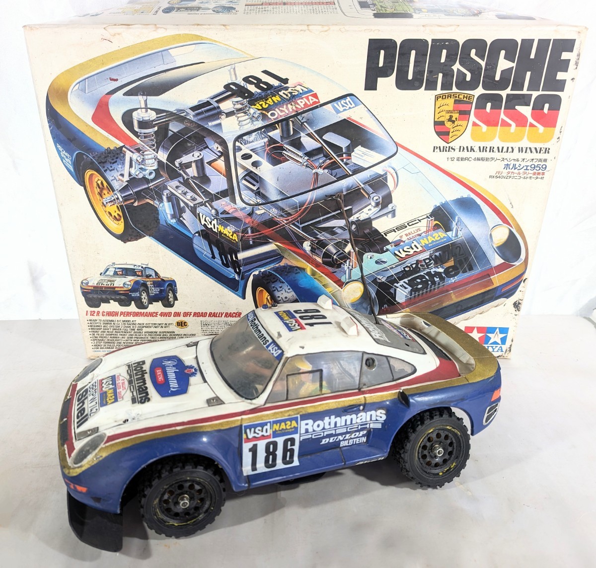 Yahoo!オークション - レア品 タミヤ ポルシェ 959 RC 1/12 パリ・ダカ