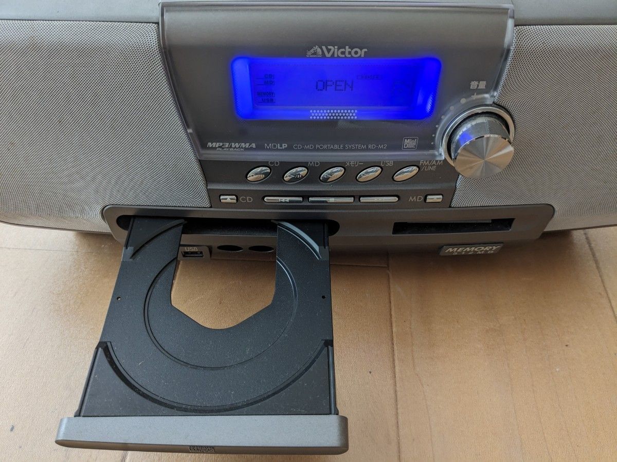 Victor Clavia CD-MD ポータブルシステム RD-M2-H動確済 Victor Clavia