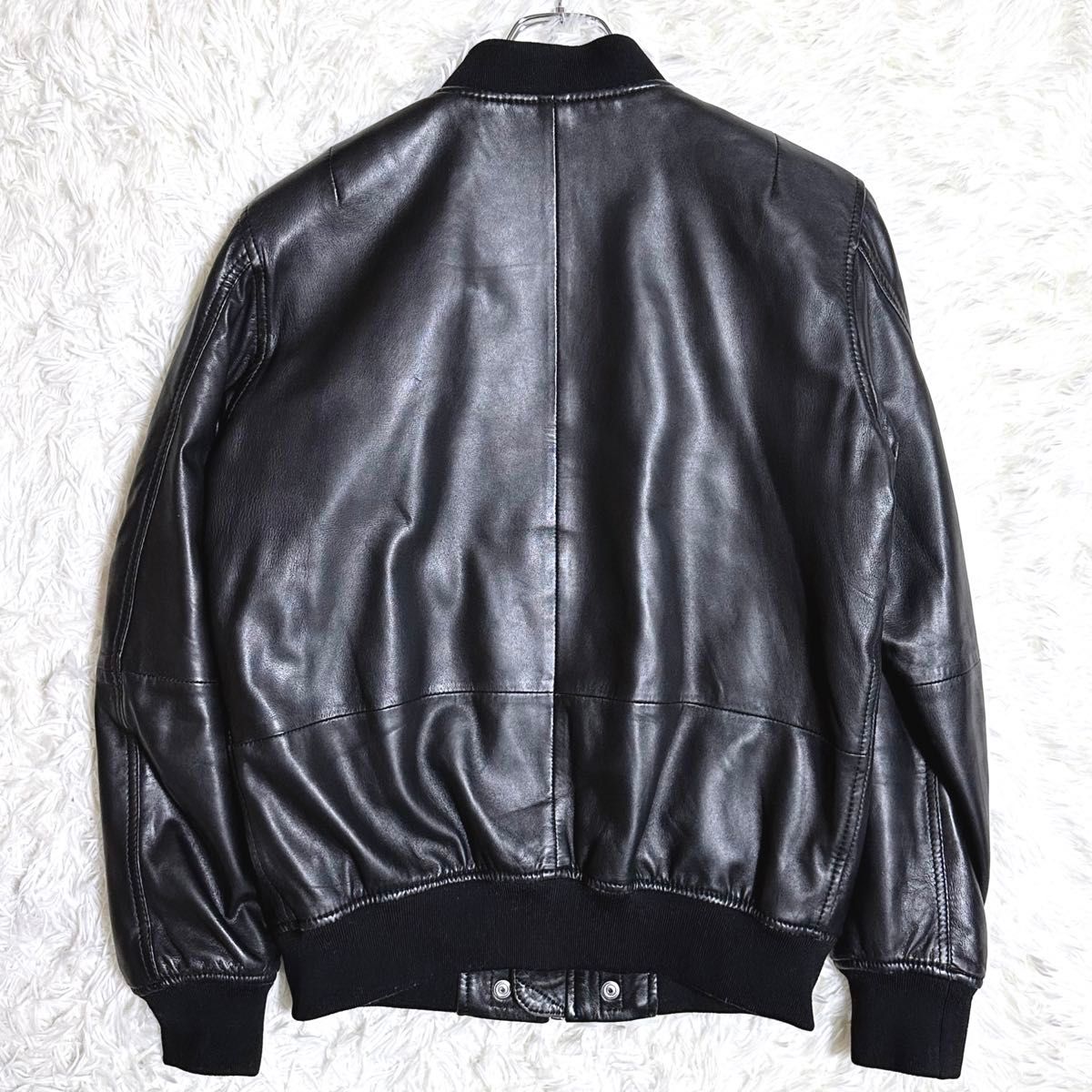 DIESEL ディーゼル MA-1 レザージャケット ブルゾン フライト