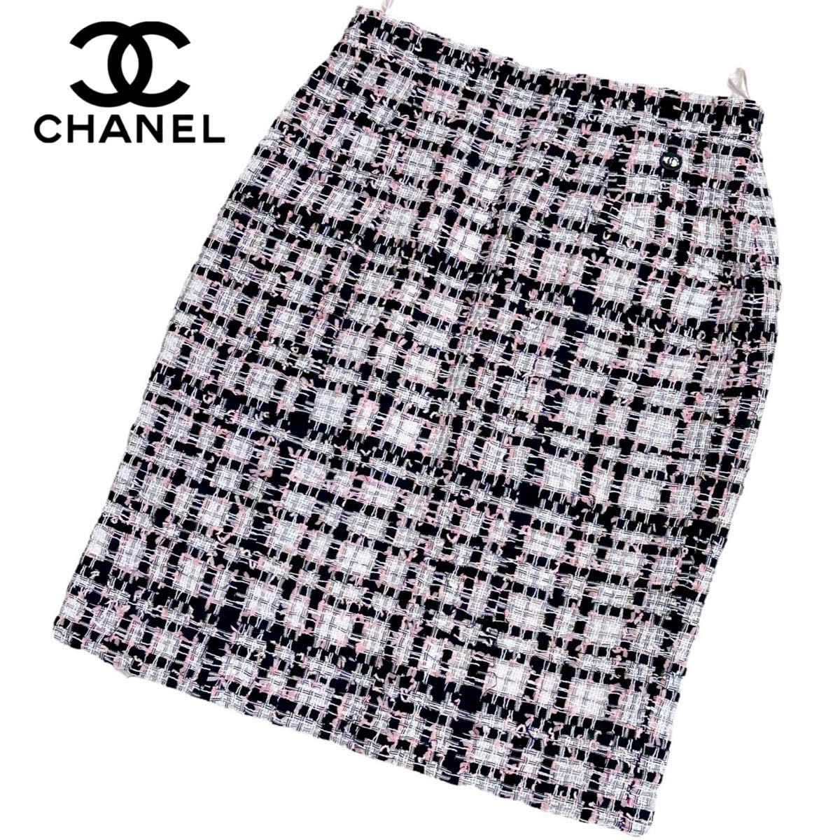 CHANEL シャネル ツイードスカート ツイードスカート