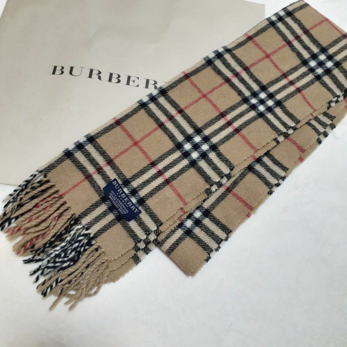 Burberry バーバリー ノバチェック 英語製 ラムウールマフラー｜Yahoo