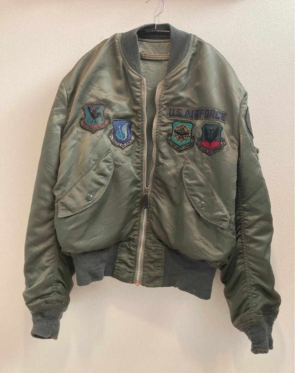 70s 米軍実物 フライトジャケット(L-2B 1979年度) グランドクルー