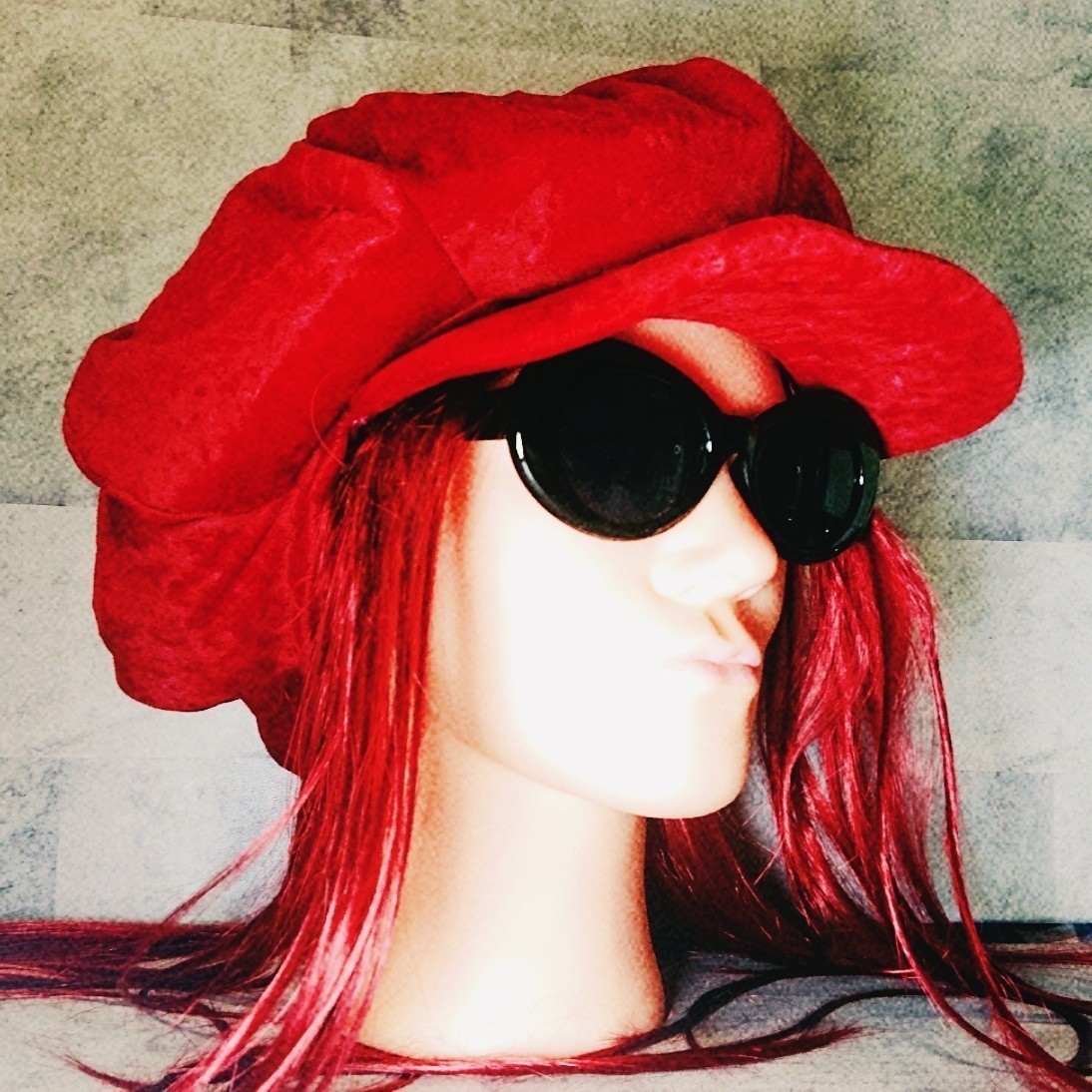 X-JAPAN hide コスプレ用 サングラス オーバル ビッグフレーム