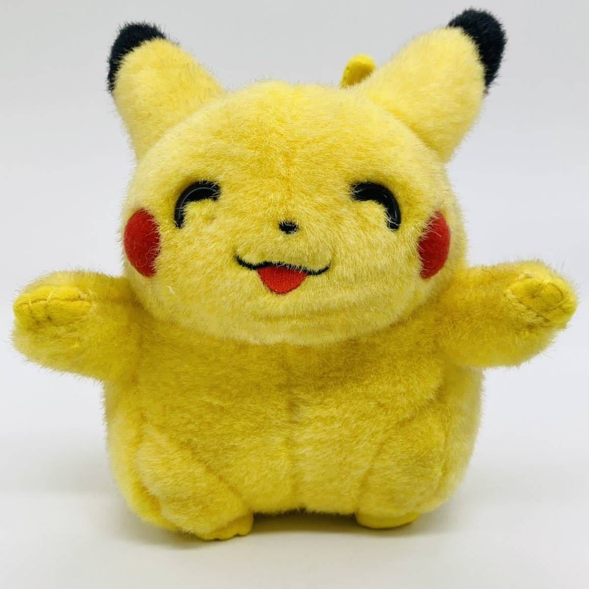 TOMY ピカチュウ レトロ 初期 ポケモン ぬいぐるみ 希少 にっこり