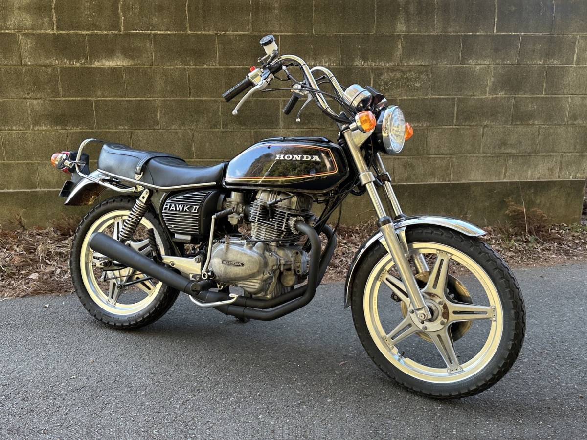 ホーク CB400T 角タンク カスタム 5速キック付き 実働 車体 新品多数