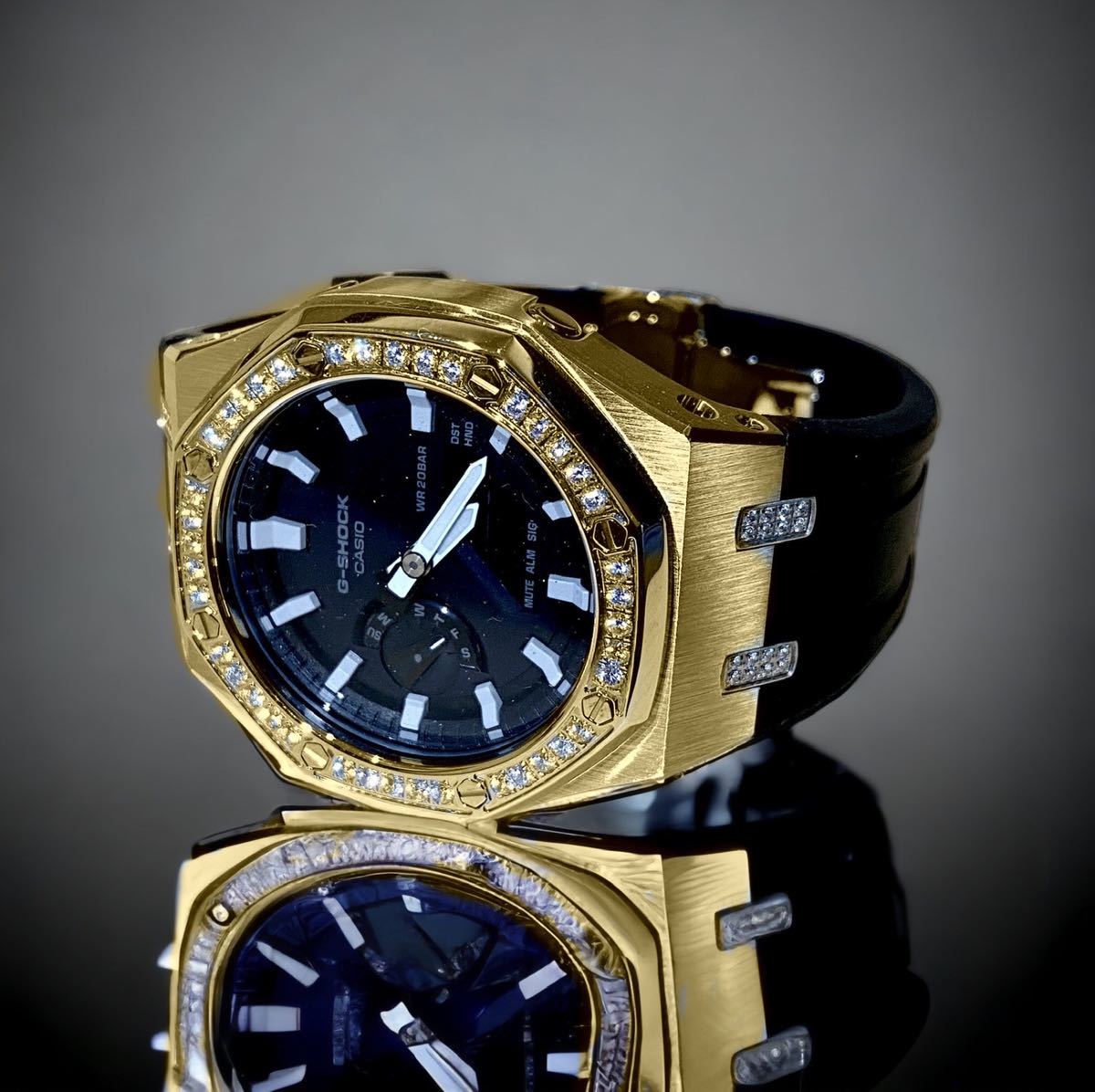 本体付き】G-SHOCK GA-2100ラバーベルトセット メタル カシオーク