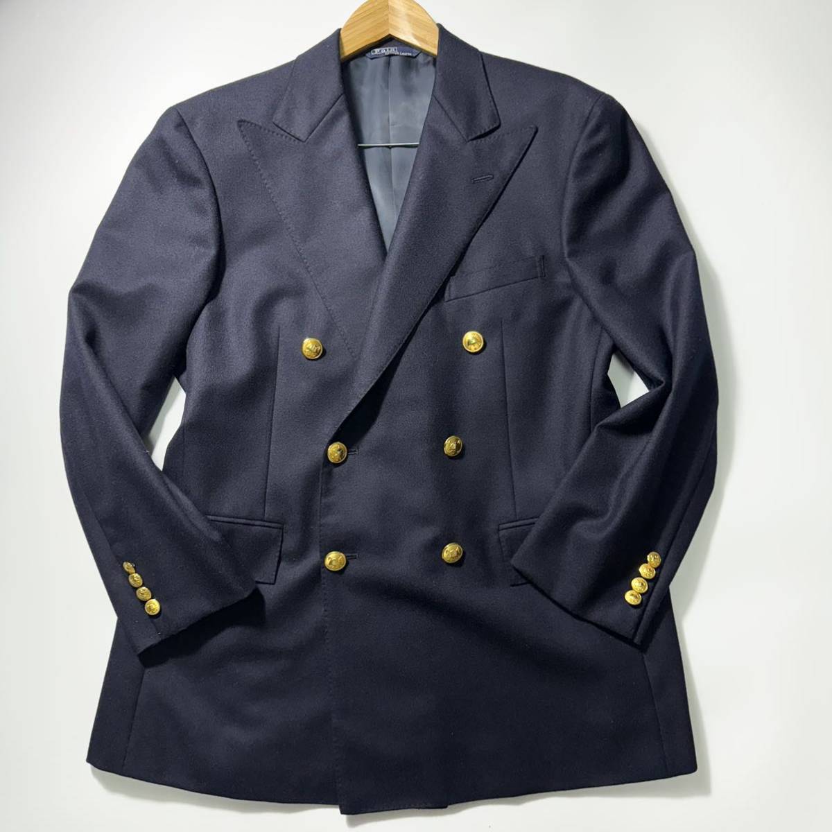極美品 AB7》ポロラルフローレン Polo Ralph Lauren ブレザー 紺ブレ