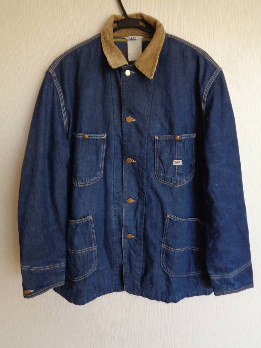 極上 濃紺 美品 50s ヴィンテージ USA製 リー 三角タグ 81-LJ